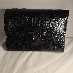 Crocodile Embossed Shoulder Bag Chain Strap Evening Party‎ Small
